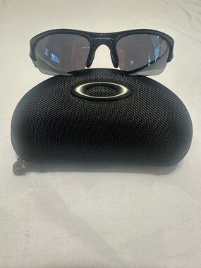 Oakley Black Sunglasses with Smoke Lenses and Black Case